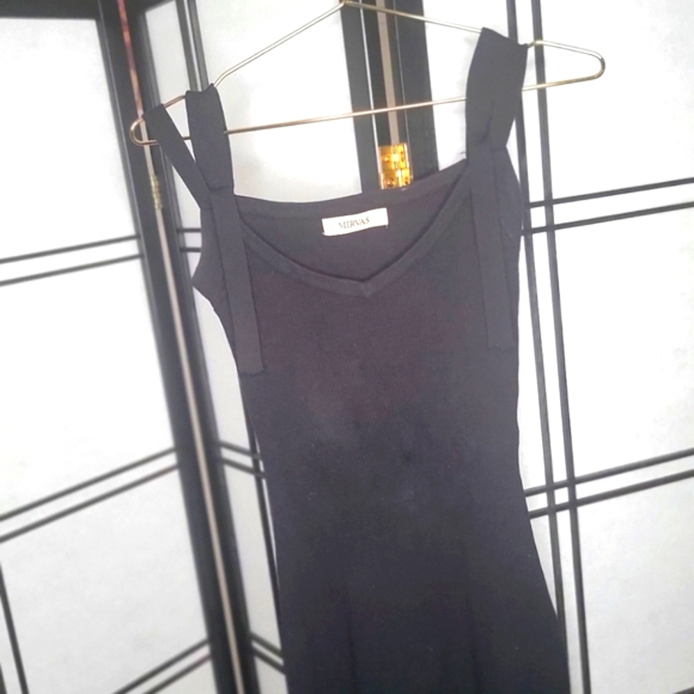 Black mini dress